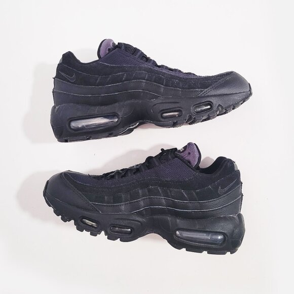 Nike Air Max 95 Essential Triple Black Suede Men's Sneakers AT9865-001 - Size 6 - Picture 7 of 8